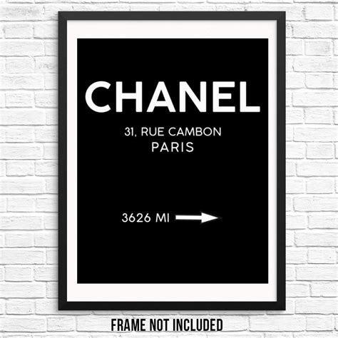 chanel black posters